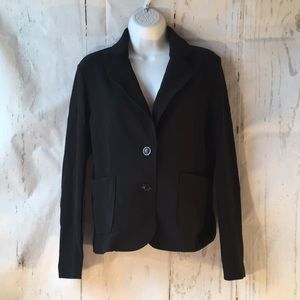 Boston Proper Black Lightweight Soft Form Two Button Blazer 8P Petite